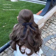 Заколка бант для волосся подвійний атласний чорний Fashion Jewelry (SVS) Заколка бант для волосся подвійний атласний чорний Fashion Jewelry (SVS)