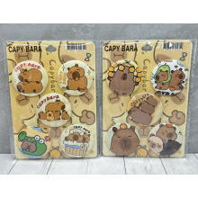 Набір значків Капібара Capybara фан піни на одяг, пенал, рюкзак 5 штук випадковий набір  (SVS)
