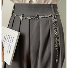 Пояс-ланцюжок Fashion Jewelry обвіс-карабін з метеликами прикраси для одягу сумки рюкзака в стилі y2k (SVS) Пояс-ланцюжок Fashion Jewelry обвіс-карабін з метеликами прикраси для одягу сумки рюкзака в стилі y2k (SVS)