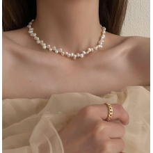 Кольє чокер перлове Fashion Jewerly штучні перли ошатне намисто біжутерія білий колір (SVS) Кольє чокер перлове Fashion Jewerly штучні перли ошатне намисто біжутерія білий колір (SVS)