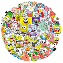 Набір наліпок Губка Боб Квадратні Штани SpongeBob 50 штук стікерпак на автомобільний телефон ноутбук самокат гаджети (SVS) Набір наліпок Губка Боб Квадратні Штани SpongeBob 50 штук стікерпак на автомобільний телефон ноутбук самокат гаджети (SVS)