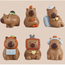 Набір колекційних ігрових фігурок Капібара Capybara 6 штук (SVS) Набір колекційних ігрових фігурок Капібара Capybara 6 штук (SVS)