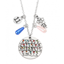 Ланцюжок Fashion Jewelry Дивні дива Stranger Things підвіска на шию для фанатів серіалу, сріблястий (SVS) Ланцюжок Fashion Jewelry Дивні дива Stranger Things підвіска на шию для фанатів серіалу, сріблястий (SVS)