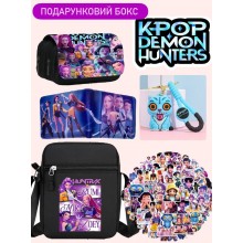 Подарунковий колекційний бокс Кпоп Мисливиці на демонів KPop Demon Hunters 5 предметів: сумка, пенал, брелок, гаманець, наклейки (SVS) Подарунковий колекційний бокс Кпоп Мисливиці на демонів KPop Demon Hunters 5 предметів: сумка, пенал, брелок, гаманець, наклейки (SVS)
