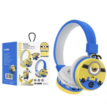 Навушники Headset дитячі бездротові Міньйони з Bluetooth і мікрофоном для хлопчика, регульований розмір, сині (SVS) Навушники Headset дитячі бездротові Міньйони з Bluetooth і мікрофоном для хлопчика, регульований розмір, сині (SVS)