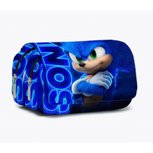 Пенал шкільний Їжачок Сонік Sonic місткий для хлопчика для дівчинки 3 відділення, синій (SVS) Пенал шкільний Їжачок Сонік Sonic місткий для хлопчика для дівчинки 3 відділення, синій (SVS)