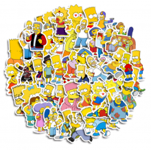 Набір наліпок 50 шт з мультфільму Сімпсони The Simpsons, стікерпак на ноутбук гаджети (SVS) Набір наліпок 50 шт з мультфільму Сімпсони The Simpsons, стікерпак на ноутбук гаджети (SVS)