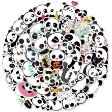 Набір наклейок Панда Panda стікери 50 штук стікерпак стікербомбінг на авто телефон ноутбук самокат гаджети (SVS) Набір наклейок Панда Panda стікери 50 штук стікерпак стікербомбінг на авто телефон ноутбук самокат гаджети (SVS)