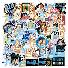 Набір наклейок Bluey Блуї мультфільм Бінго стікери 50 штук стікерпак стікербомбінг на авто телефон ноутбук самокат гаджети (SVS) Набір наклейок Bluey Блуї мультфільм Бінго стікери 50 штук стікерпак стікербомбінг на авто телефон ноутбук самокат гаджети (SVS)