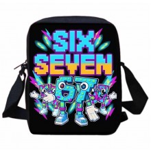 Сумка 67 SIX SEVEN (сикс севен) мем Skrilla «Doot Doot (6&7)» підліткова месенджер для хлопчика, для дівчинки, через плече 25Х20Х6, чорна (SVS)
