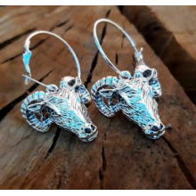 Сережки кільця Fashion Jewerly Барашки в стилі y2k готика косплей біжутерія сріблясті (SVS)