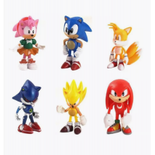 Набір ігрових фігурок Соник їжачок та герої з мультфільму Sonic the Hedgehog 6 шт (SVS)