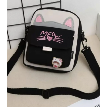 Сумка дитяча Кішечка Kitty підліткова крос-боді через плече 20x6x18 чорна (SVS) Сумка дитяча Кішечка Kitty підліткова крос-боді через плече 20x6x18 чорна (SVS)